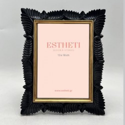 TABLE PHOTO FRAME (13x18), POLYRESIN, BLACK-GOLD, 18.5x1.5x23.5cm 756-12172 TABLE PHOTO FRAME (13x18), POLYRESIN, BLACK-GOLD, 18.5x1.5x23.5cm 756-12172