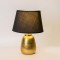 TABLE LAMP, CERAMIC, GOLD & BLACK, 16x16x27cm 757-10010