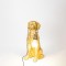 TABLE LAMP,  DOG, POLYRESIN, GOLD, 24x15x45cm 757-10011