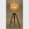TABLE LAMP,  RATTAN- WOOD, NATURAL, 31x31x68.5cm 757-10028