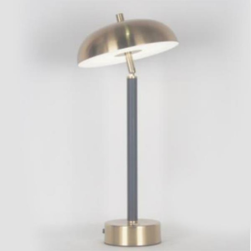 TABLE LAMP,  METAL, BLACK- GOLD, 22x48.5cm 757-10084