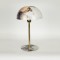 TABLE LAMP, MARBLE LIKE, METALIC, BLACK, 26x26x38cm 757-10091