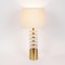 TABLE LAMP, METALIC, GOLD AND WHITE, 30x58cm 757-10122