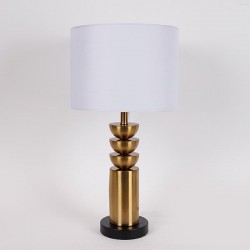 TABLE LAMP, METALIC, GOLD AND BLACK, 28x54cm 757-10131