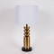 TABLE LAMP, METALIC, GOLD AND BLACK, 28x54cm 757-10131