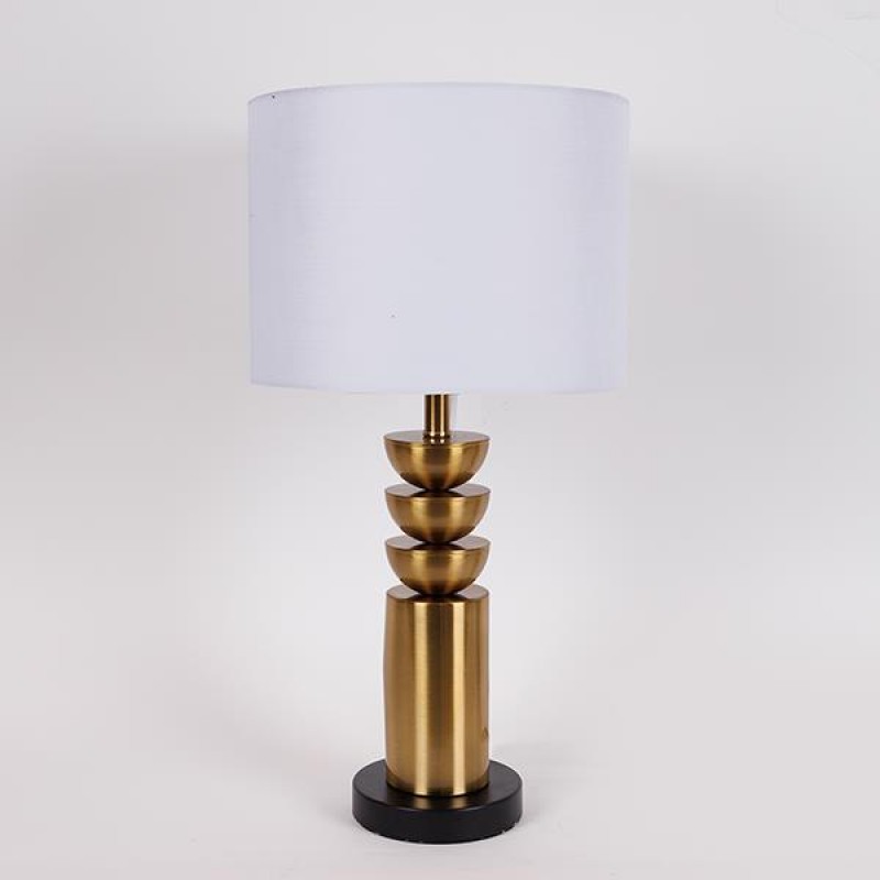 TABLE LAMP, METALIC, GOLD AND BLACK, 28x54cm 757-10131