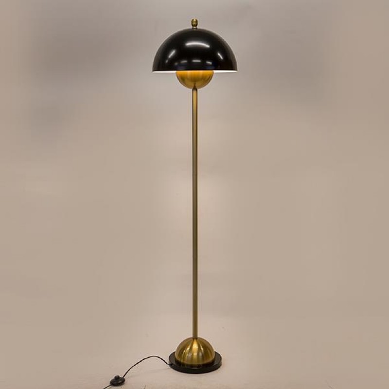 FLOOR LAMP,  METAL,  BLACK-GOLD, 40x165cm 757-11019