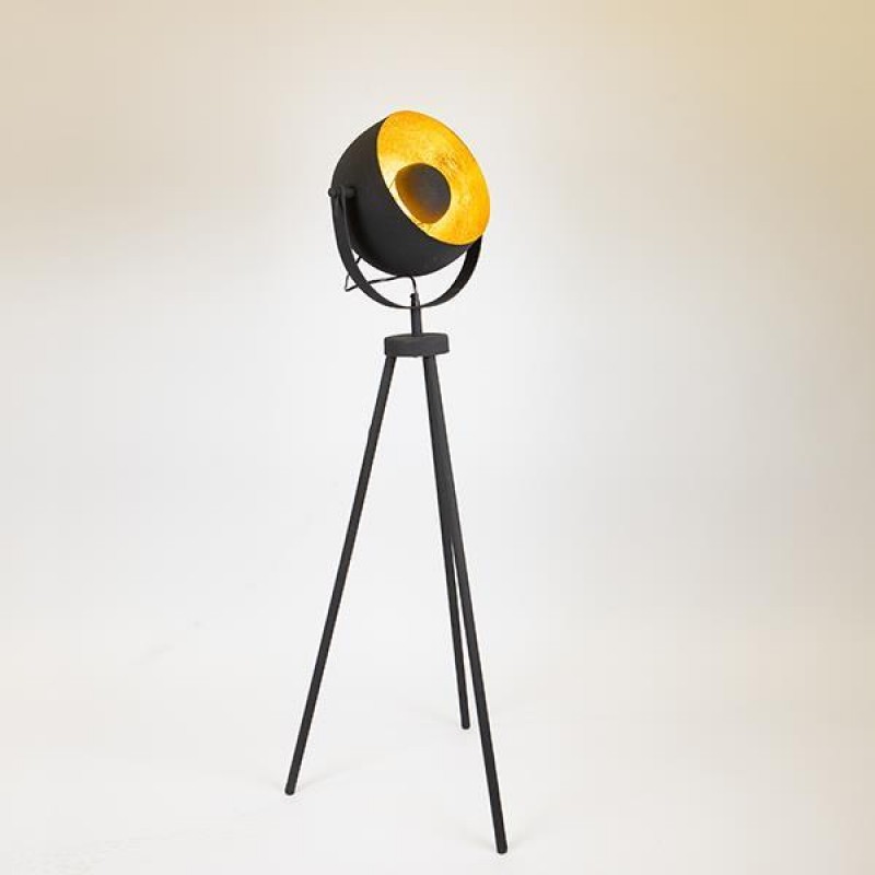 FLOOR LAMP, METALIC, BLACK-GOLD, 38x20x130cm 757-11023