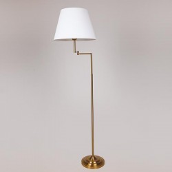 FLOOR LAMP, METAL, WHITE-GOLD, 35x160cm 757-11026 FLOOR LAMP, METAL, WHITE-GOLD, 35x160cm 757-11026