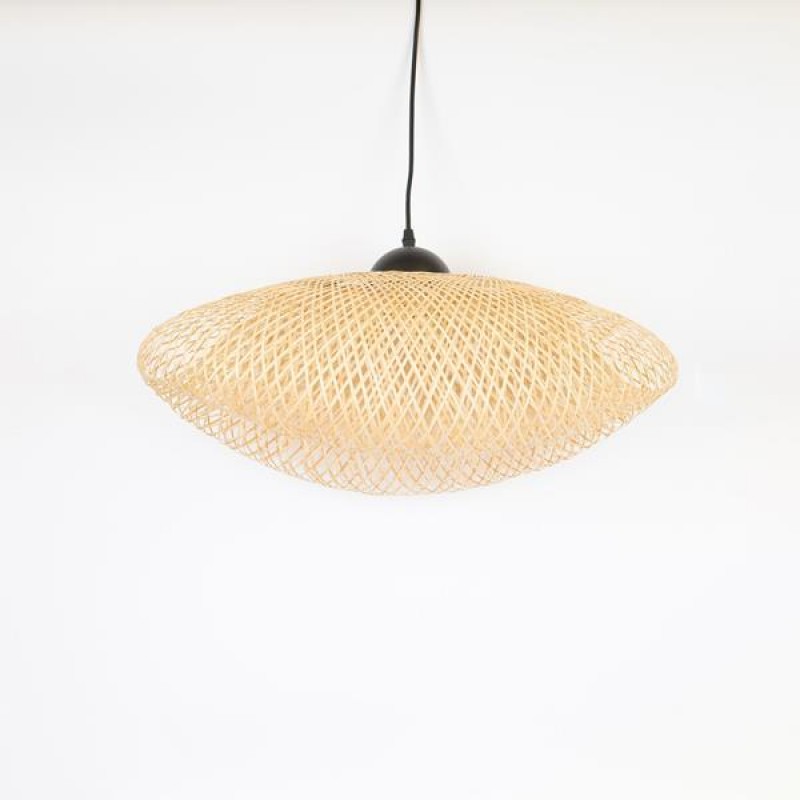 PENDANT LIGHT, BAMBOO,  LIGHT BROWN, 60x38x25cm 757-12010