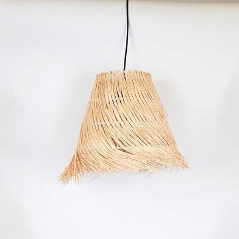 PENDANT LIGHT, RATTAN, LIGHT BROWN, 45x45cm 757-12013