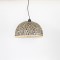 PENDANT LAMP,  WITH 2 TONES COLOUR BAMBOO SHADE, METAL-ΒΑΜΒΟΟ,  BLACK- BROWN-NATURAL, 120 cm SHADE: 40x20cm 757-12015