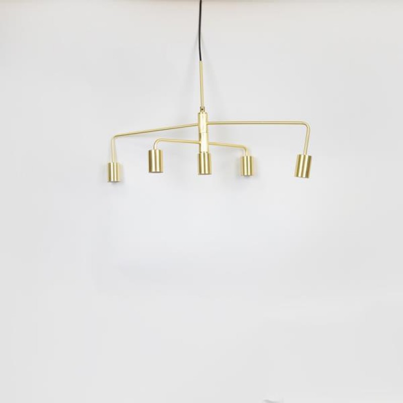 PENDANT LAMP, METAL, GOLD,  74x4,3x36cm 757-12021
