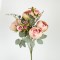 ROSE-EUCALYPTUS BOUQUET, 9 BRANCHES, PINK, 50cm 758-10054
