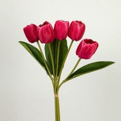 TULIP BOUQUET, 5 BRANCHES, PINK, 35cm 758-10065 TULIP BOUQUET, 5 BRANCHES, PINK, 35cm 758-10065
