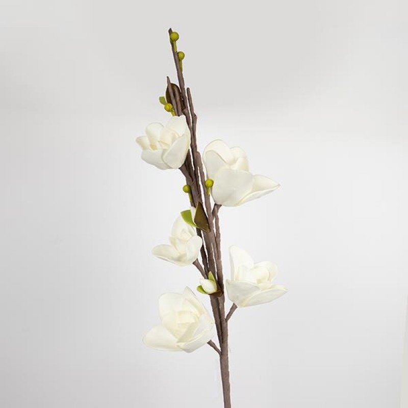 FLOWER/BRANCH, FOAM, CREAM, 107cm 758-12015