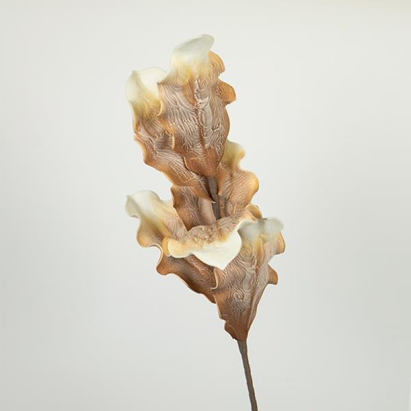 LEAVES/BRANCH, FOAM, BROWN-WHITE 92cm 758-12029