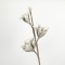 FLOWER/BRANCH, FOAM,LIGHT GREY-WHITE, 88cm 758-12040