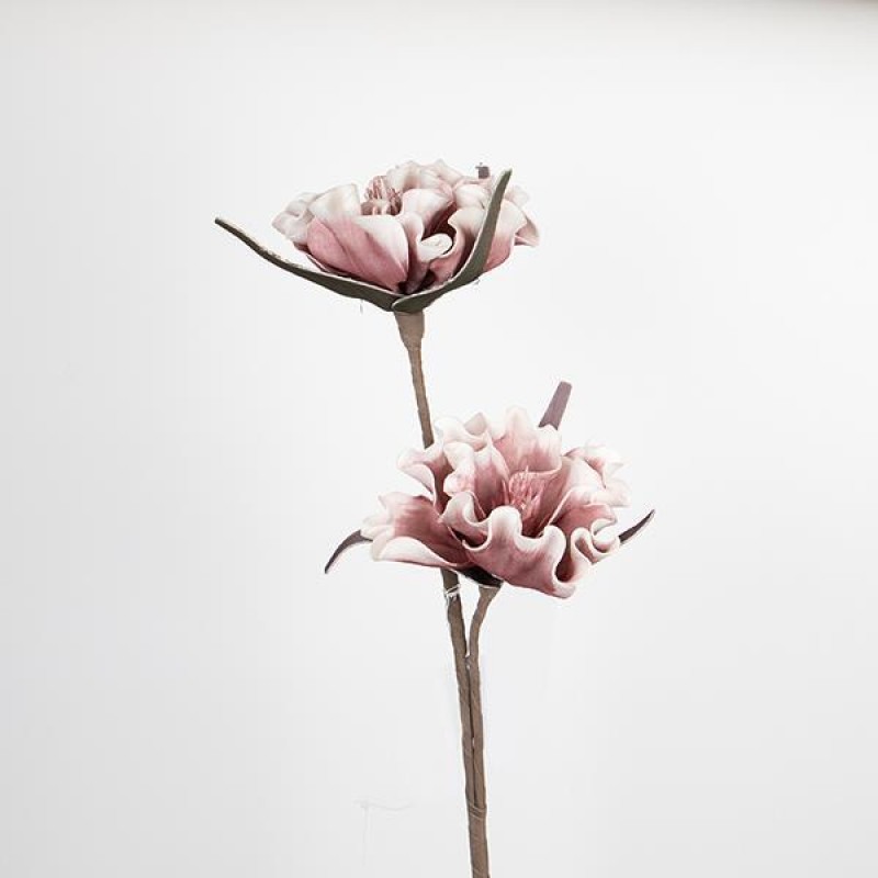 FLOWER/BRANCH, FOAM,PINK-WHITE, 87cm 758-12041