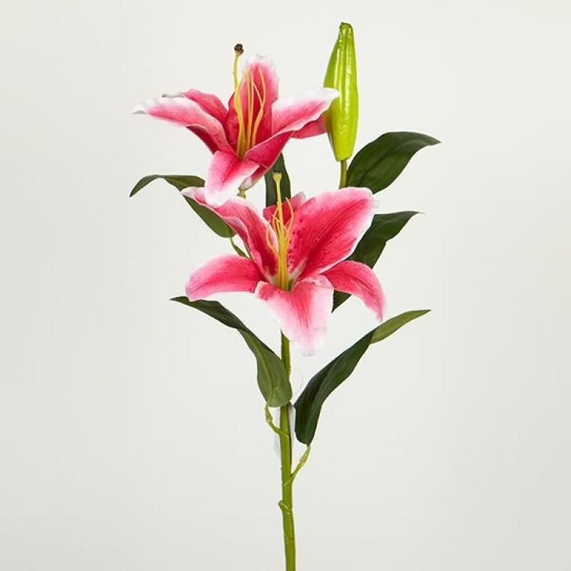 FLOWER/BRANCH, LILY, PINK, 79cm 758-12060