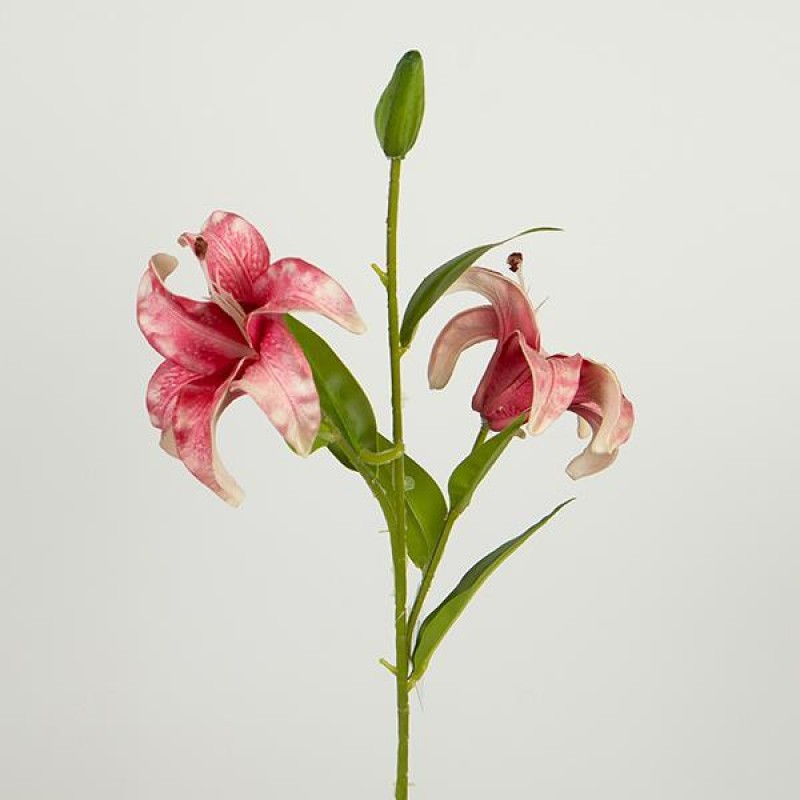 FLOWER/BRANCH, LILY, PU, PINK, 70cm 758-12061