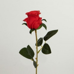 FLOWER/BRANCH, ROSE, PU, RED, 41cm 758-12065 FLOWER/BRANCH, ROSE, PU, RED, 41cm 758-12065