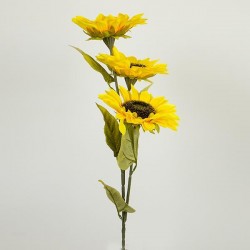 FLOWER/BRANCH, SUNFLOWERS, YELLOW, 87cm 758-12072 FLOWER/BRANCH, SUNFLOWERS, YELLOW, 87cm 758-12072