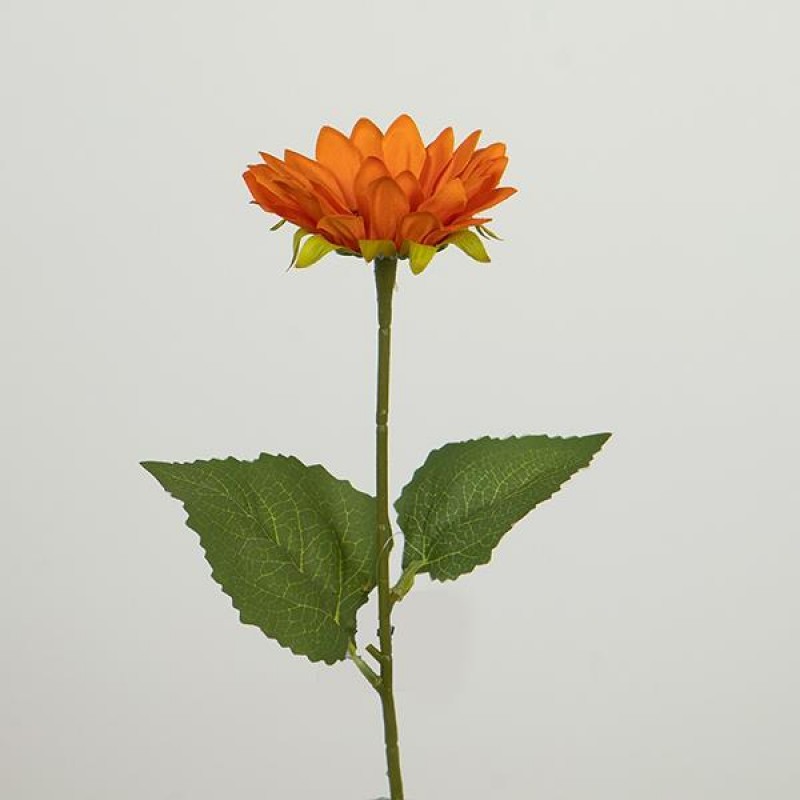 FLOWER/BRANCH, SUNFLOWER, ORANGE, 47cm 758-12085
