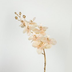 FLOWER, ORCHID, GOLD- IVORY-PINK, 75cm 758-12109 FLOWER, ORCHID, GOLD- IVORY-PINK, 75cm 758-12109