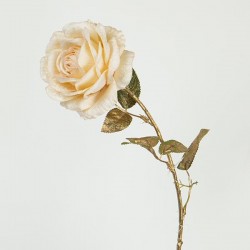 FLOWER, ROSE, GOLD-CREAM, 65cm 758-12110 FLOWER, ROSE, GOLD-CREAM, 65cm 758-12110