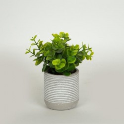 PLANT IN A PAPER PULP POT,18cm 758-14017 PLANT IN A PAPER PULP POT,18cm 758-14017