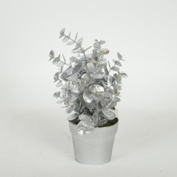PLANT IN A POT, EUCALYPTUS, GOLD, 20cm 758-14061 PLANT IN A POT, EUCALYPTUS, GOLD, 20cm 758-14061