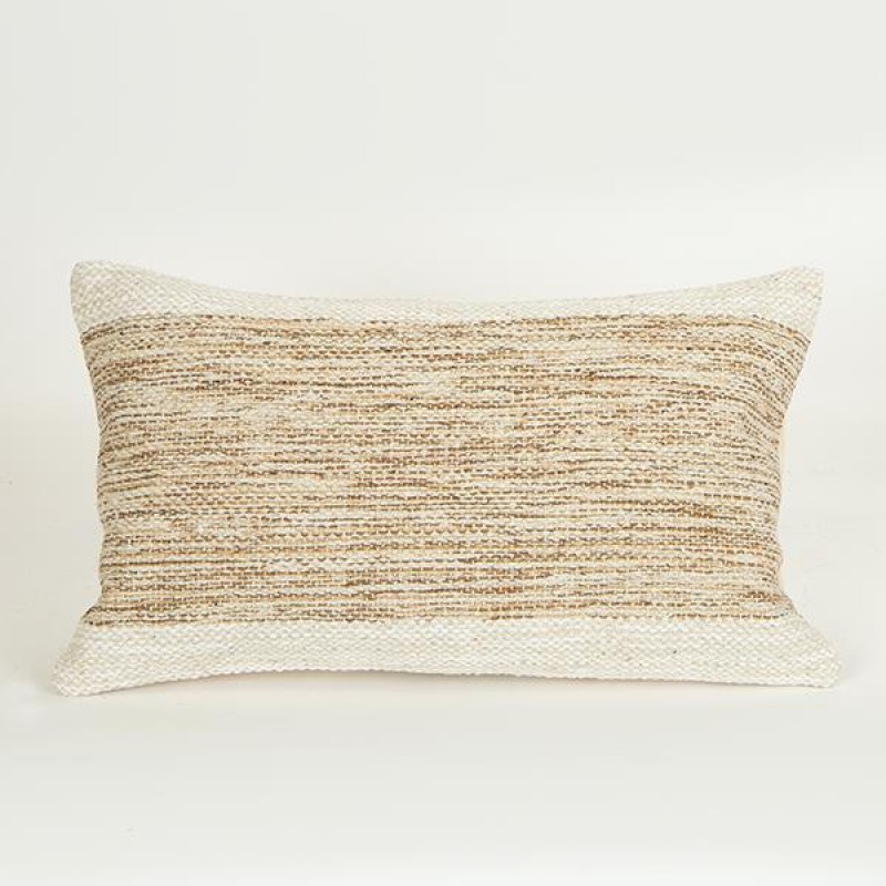 CUSHION,  WITH  FILLER, COTTON- WOVEN, BEIGE- NATURAL, 30x50cm 759-10014