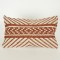 CUSHION,  WITH  FILLER, COTTON- WOVEN, ΝΑΤURAL- RUST  BROWN, 30x50cm 759-10018