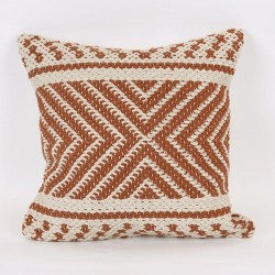 CUSHION, WITH FILLER, COTTON- WOVEN, NATURAL-RUST BROWN, 45x45cm 759-10019 CUSHION, WITH FILLER, COTTON- WOVEN, NATURAL-RUST BROWN, 45x45cm 759-10019