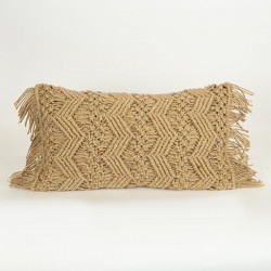 CUSHION, WITH FILLER, JUTE WITH FRINGES, NATURAL, 30x50cm 759-10022 CUSHION, WITH FILLER, JUTE WITH FRINGES, NATURAL, 30x50cm 759-10022