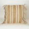 CUSHION,  WITH FILLER,  JUTE  WITH  FRINGES,  NATURAL-BEIGE, 45x45cm 759-10026