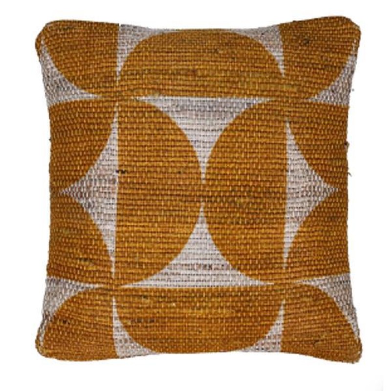 CUSSION, WITH FILLING, JUTE, NATURAL-YELLOW, 45x45cm 759-10030