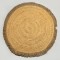 RUG, JUTE WITH FRINGES, NATURAL,  120CM 759-12013