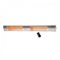 WALL MOUNTED HEATER WITH GOLDEN TUBE 3000W WITH REMOTE IP65 890-50020