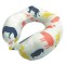 CHILD TRAVEL NECK PILLOW WITH MEMORY FOAM LIGHT BLUE WITH ANIMALS 920-30008