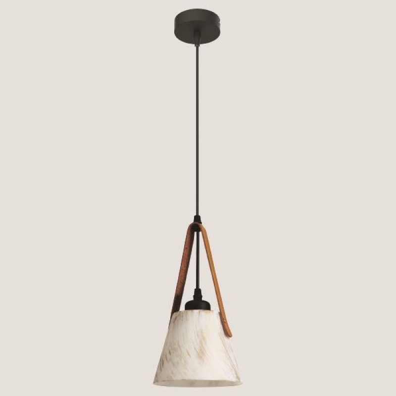 LIGHT FIXTURES HANGING SIMPLE E27 510x900 WHITE/MARBLE 144-28004