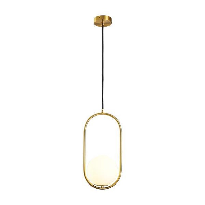LIGHT FIXTURES HANGING SIMPLE E27 Φ20*H40CM GOLD 144-28502