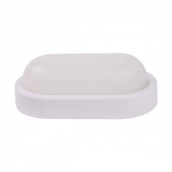 WALL MOUNTED LED LIGHT OVAL 8W 160x90x51 3000K IP54 WHITE PLUS 145-20011 WALL MOUNTED LED LIGHT OVAL 8W 160x90x51 3000K IP54 WHITE PLUS 145-20011