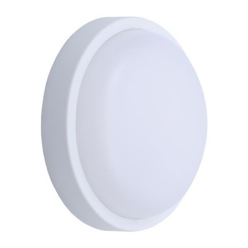 WALL MOUNTED LED LIGHT ROUND 12W Φ170x50 3000K IP54 WHITE PLUS 145-20015