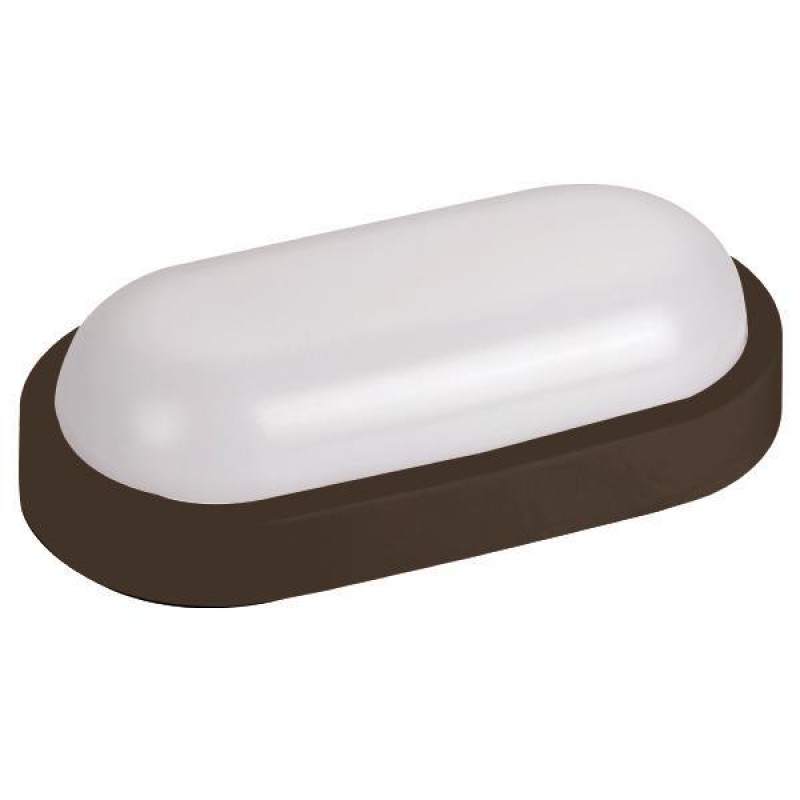 WALL MOUNTED LED LIGHT OVAL 12W 205x105x54 3000K IP54 BLACK PLUS 145-20023