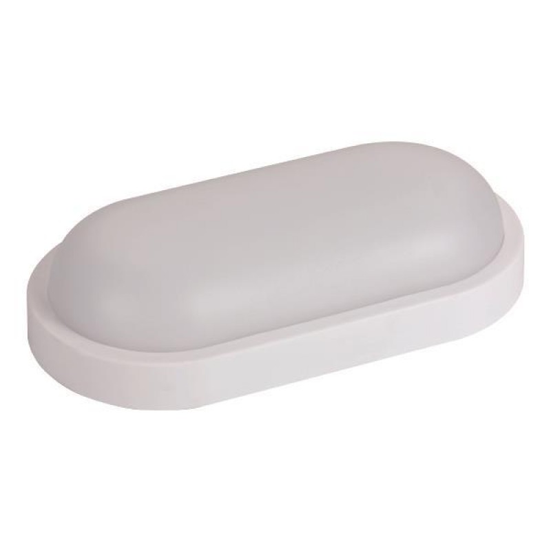 WALL MOUNTED LED LIGHT OVAL 18W 260x135x58 3000K IP54 WHITE PLUS 145-20025