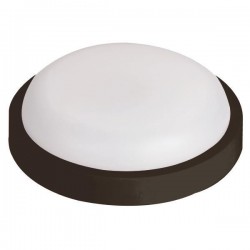 WALL MOUNTED LED LIGHT ROUND 18W Φ200x55 3000K IP54 BLACK PLUS 145-20031