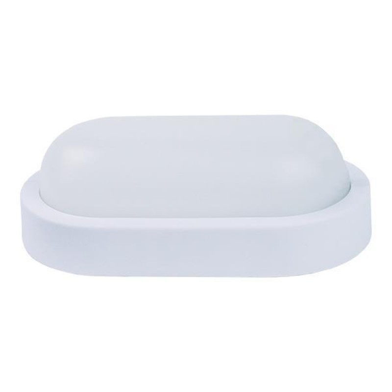 ОВАЛНО LED СТЕННО ТЯЛО 8W 6500K IP54 БЯЛО