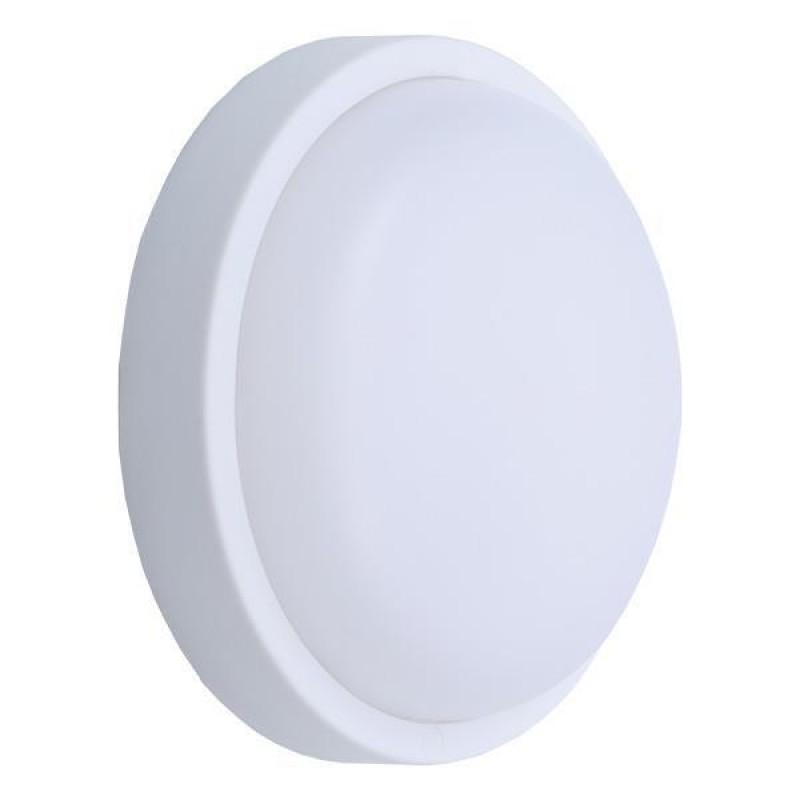 WALL MOUNTED LED LIGHT ROUND 18W Φ200x55 6500K IP54 WHITE PLUS 145-20039